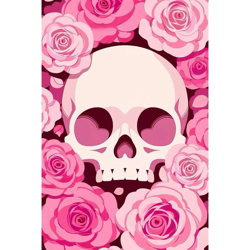 DIY Pink Rose Skull Diamond Pa - огляд і ціна Resin Art Rose