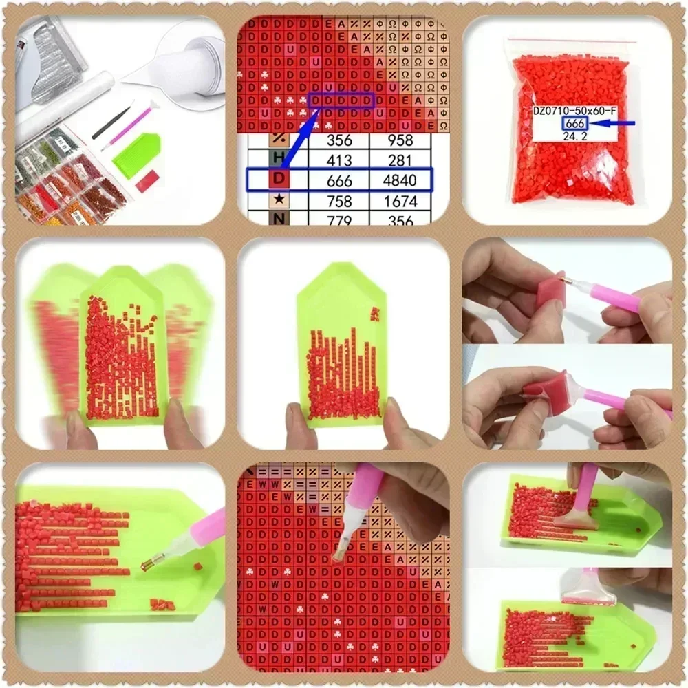 1PC frameless 5D Diamond Paint - огляд і ціна Resin Art Equipment