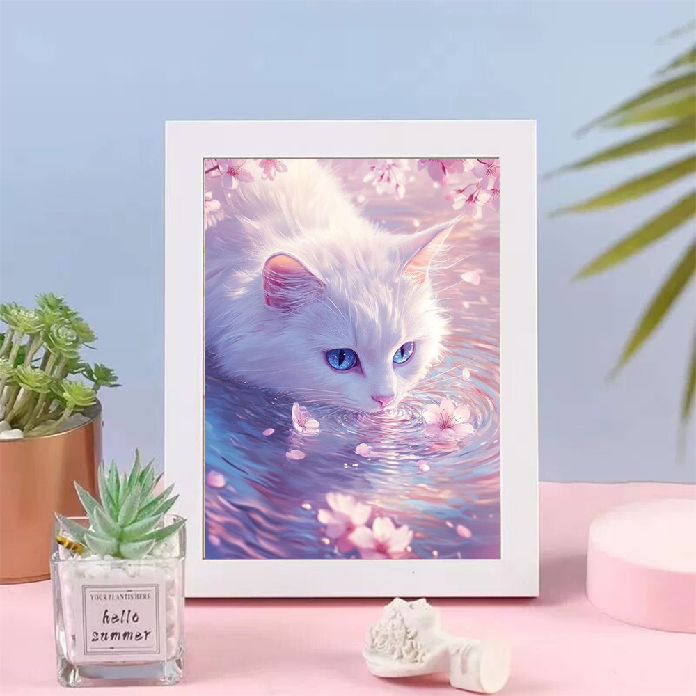 5D Diamond Painting Cat Lover  - огляд і ціна Resin Art Wallpaper