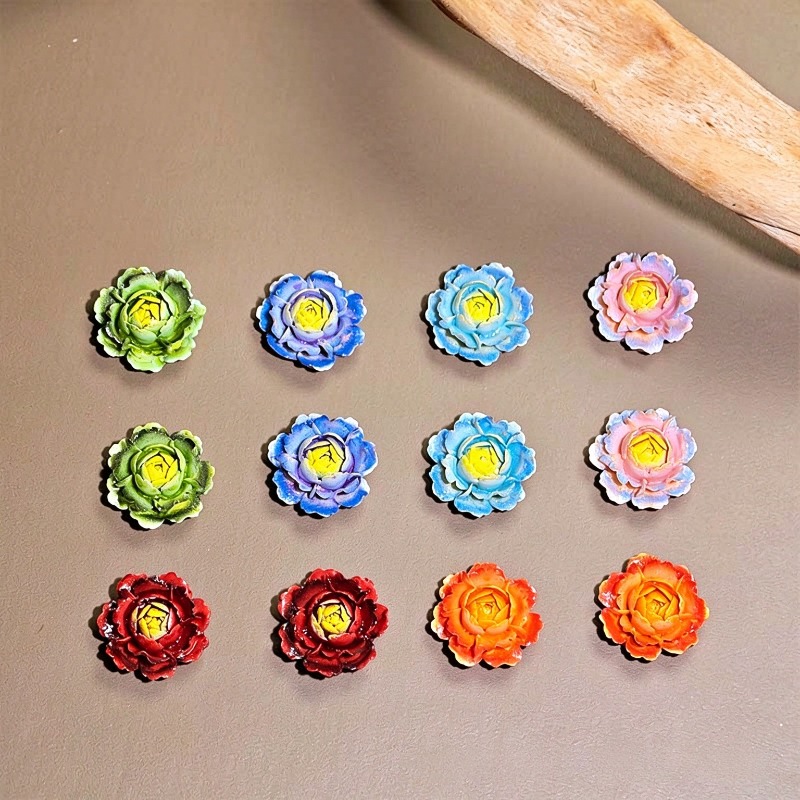 50pcs Mixed Color 3D Resin Ros - огляд і ціна Resin Art Rose