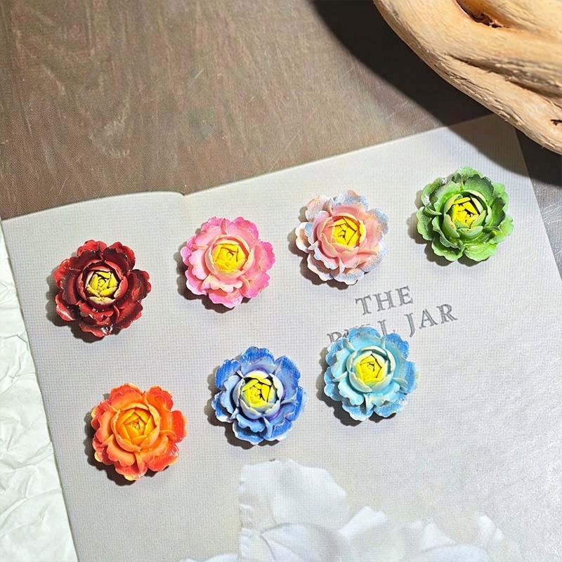 50pcs Mixed Color 3D Resin Ros - огляд і ціна Resin Art Rose
