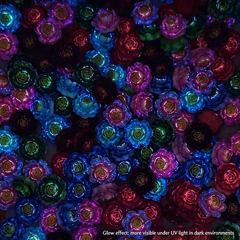50pcs Mixed Color 3D Resin Ros - огляд і ціна Resin Art Rose